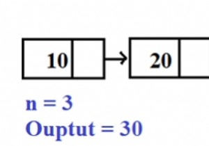 โปรแกรมสำหรับโหนดที่ n จากจุดสิ้นสุดของ Linked List ในโปรแกรม C 