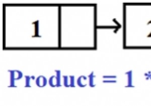 ผลิตภัณฑ์ของโหนดของ Singly Linked List 