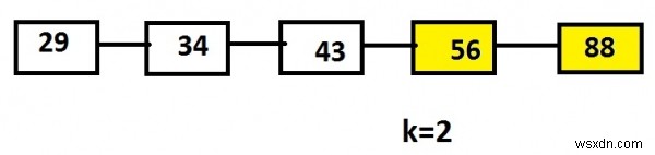 พิมพ์โหนด k สุดท้ายของรายการที่เชื่อมโยงในลำดับย้อนกลับ Recursive Approaches ในภาษา C 