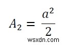 พื้นที่สี่เหลี่ยมที่เกิดจากการรวมจุดกึ่งกลางซ้ำๆ ในโปรแกรม C? 