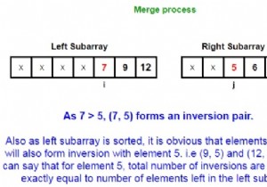 โปรแกรม C/C++ สำหรับ Count Inversions ในอาร์เรย์โดยใช้ Merge Sort? 