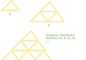 โปรแกรม C/C++ สำหรับหมายเลขไม้ขีดไฟสามเหลี่ยม? 