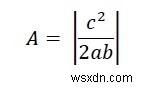 พื้นที่ของสามเหลี่ยมที่เกิดจากแกนของพิกัดและเส้นตรงที่กำหนด? 