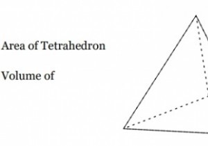โปรแกรมคำนวณพื้นที่และปริมาตรของจัตุรมุข 