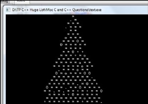 โปรแกรมสำหรับต้นคริสต์มาสในC 