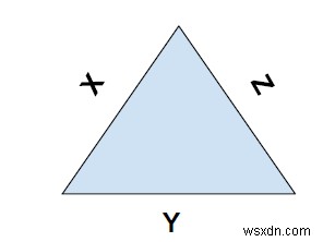 หาปริมณฑลของสามเหลี่ยมใน C++ 