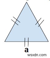 หาปริมณฑลของสามเหลี่ยมใน C++ 