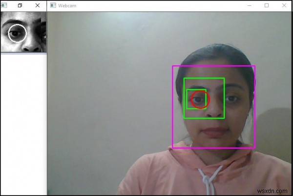 จะตรวจจับและติดตามการเคลื่อนไหวของลูกตาใน OpenCV โดยใช้ C ++ ได้อย่างไร 