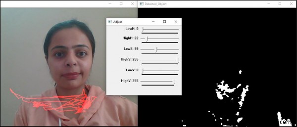 จะติดตามสีใน OpenCV โดยใช้ C ++ ได้อย่างไร 