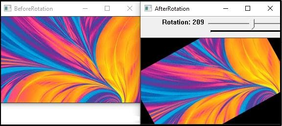 จะหมุนรูปภาพใน OpenCV โดยใช้ C ++ ได้อย่างไร 