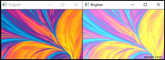 จะเปลี่ยนความสว่างของภาพใน OpenCV โดยใช้ C ++ ได้อย่างไร? 