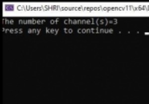 จะคำนวณจำนวนช่องของรูปภาพใน OpenCV โดยใช้ C ++ ได้อย่างไร 