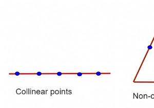โปรแกรมตรวจสอบสามจุดเป็น collinear ใน C++ 
