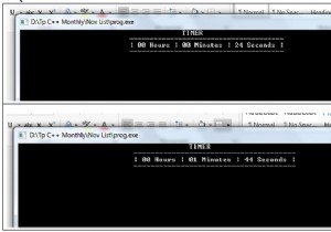 ตัวจับเวลาใน C ++ โดยใช้การเรียกของระบบ 