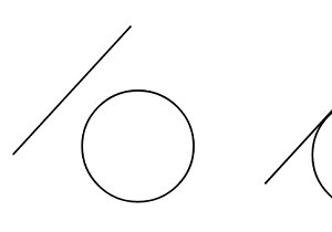 ตรวจสอบว่าเส้นสัมผัสหรือตัดกับวงกลมใน C++ 