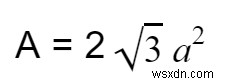 โปรแกรมพื้นที่ผิวแปดด้านในภาษา C++ 