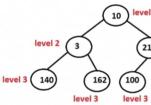 พิมพ์ระดับของโหนดทั้งหมดใน Binary Tree ในการเขียนโปรแกรม C++ 