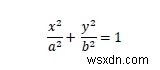 พื้นที่ของสี่เหลี่ยมจัตุรัสที่ใหญ่ที่สุดที่สามารถจารึกเป็นวงรีใน C++ 