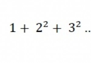 โปรแกรม C ++ สำหรับผลรวมของกำลังสองของจำนวนธรรมชาติ n ตัวแรก? 