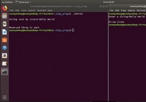 ย้อนกลับสตริงใน C/C++ โดยใช้ Client Server model 
