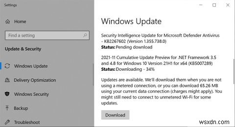 วิธีจัดการ Windows Update ใน Windows 10 