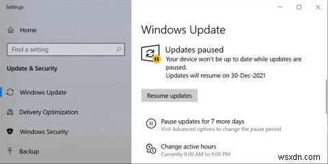 วิธีจัดการ Windows Update ใน Windows 10 