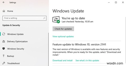 เหตุใด Windows Update ล่าสุดจึงไม่แสดงบนพีซีของฉัน 