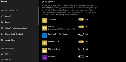 วิธีเปิดกล้องใน Windows 10 