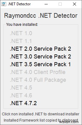 6 วิธีในการตรวจสอบว่าติดตั้ง .NET Framework เวอร์ชันใด 