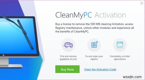 CleanMyPC ครอบคลุมทุกความต้องการในการบำรุงรักษาพีซีของคุณ 