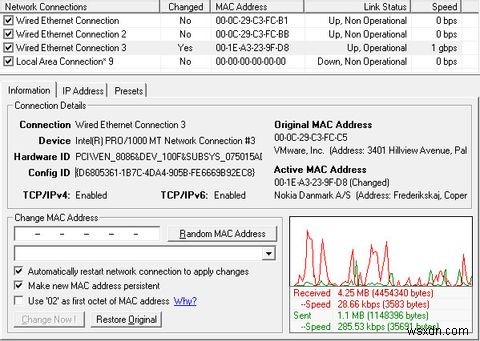 วิธีเปลี่ยนที่อยู่ MAC ของคุณบน Windows 