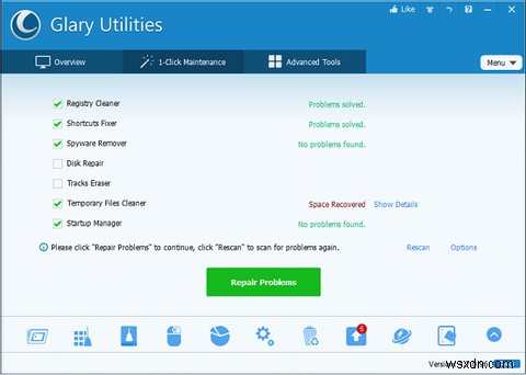 ติดตามการบำรุงรักษาพีซีและล้างระบบของคุณด้วย Glary Utilities Pro 