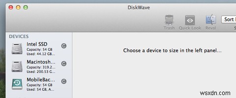 ล้างไฟล์ขนาดใหญ่ที่ไม่ต้องการด้วย DiskWave สำหรับ Mac 
