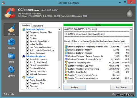 เปรียบเทียบน้ำยาทำความสะอาด:CCleaner กับ Slimcleaner กับ IObit Advanced SystemCare 