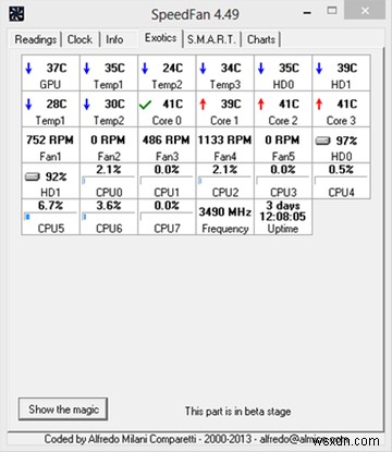 SpeedFan บอกทุกอย่าง:แอพ Windows ฟรีเพื่อตรวจสอบอุณหภูมิระบบของคุณทุกด้าน 