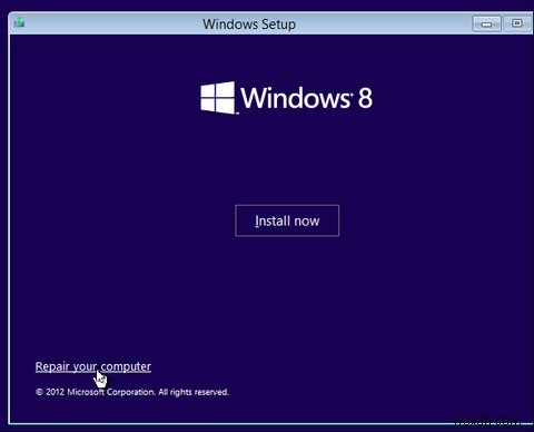 วิธีแก้ไขปัญหาการบูต Windows 8 