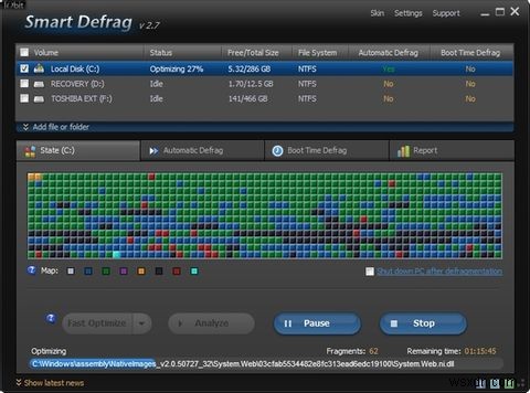 IObit Smart Defrag:เครื่องมือจัดเรียงข้อมูลและเพิ่มประสิทธิภาพฮาร์ดไดรฟ์ที่ยอดเยี่ยม [Windows] 