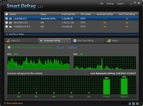 IObit Smart Defrag:เครื่องมือจัดเรียงข้อมูลและเพิ่มประสิทธิภาพฮาร์ดไดรฟ์ที่ยอดเยี่ยม [Windows] 