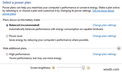 อธิบายตัวเลือกพลังงานของ Windows 7 และโหมดสลีป 