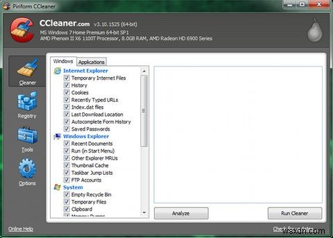 ปรับแต่งระบบของคุณให้ทำงานได้ดีที่สุดด้วย CCleaner 