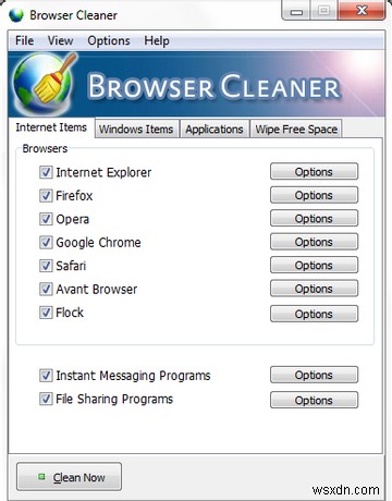 ลบไฟล์ชั่วคราวอย่างรวดเร็ว &สุขุมด้วย Browser Cleaner [Windows] 