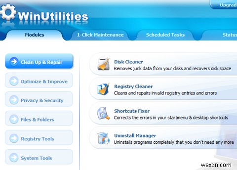 ทำให้พีซี Windows ของคุณกลับคืนสู่สภาพเดิมด้วย WinUtilities 