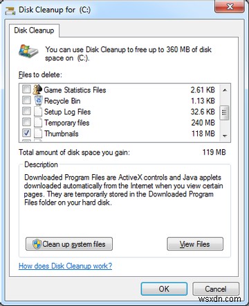 วิธีรักษา Windows 7 ให้สะอาดจากไฟล์ที่ล้าสมัยโดยอัตโนมัติ 