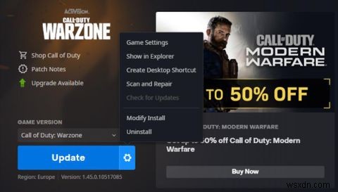 วิธีแก้ไข Call of Duty:Warzone ไม่เปิดตัวใน Windows 11 และ 10 