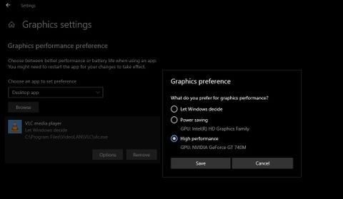 วิธีเลือก GPU ที่ต้องการสำหรับแอพใน Windows 10 