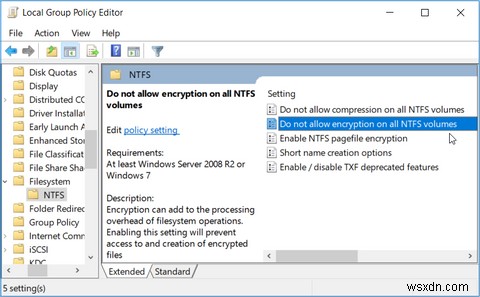Windows Encrypting File System (EFS) คืออะไร และคุณเปิดใช้งานหรือปิดใช้งานได้อย่างไร 