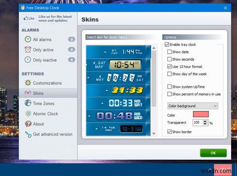 วิธีปรับแต่งนาฬิกา System Tray บน Windows 