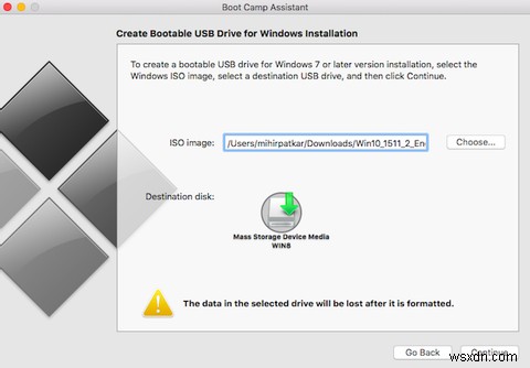 วิธีสร้าง USB ตัวติดตั้ง Windows 10 ที่สามารถบู๊ตได้บน Mac 