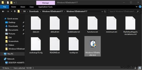 ลบ Fluff ออกจาก Windows 10 ด้วย Windows Decrapifier &Debloater 