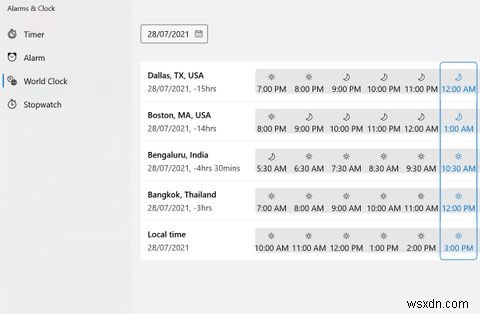 วิธีใช้แอพ Alarm และ World Clock บน Windows 10 